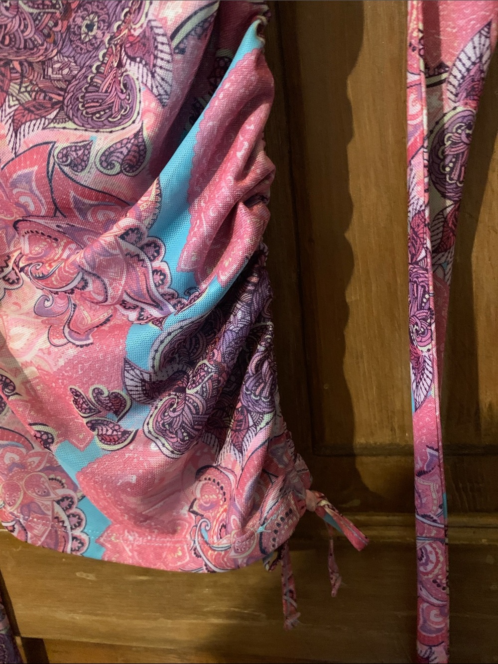 Edikted Wrap Dress with Rutched Side - Picture 4 of 6